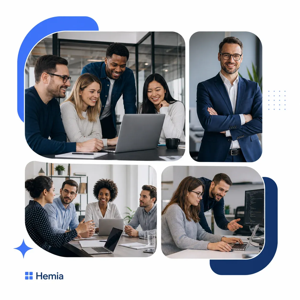 Equipo de Hemia colaborando en soluciones digitales